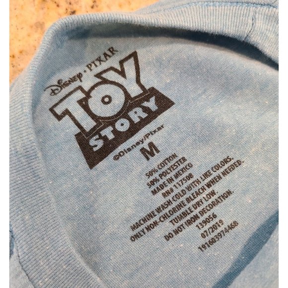 Disney Pixar Size M TOY STORY LOGO & CHARACTERS T-SHIRT Woody Slinko Alien Buzz - Picture 9 of 12